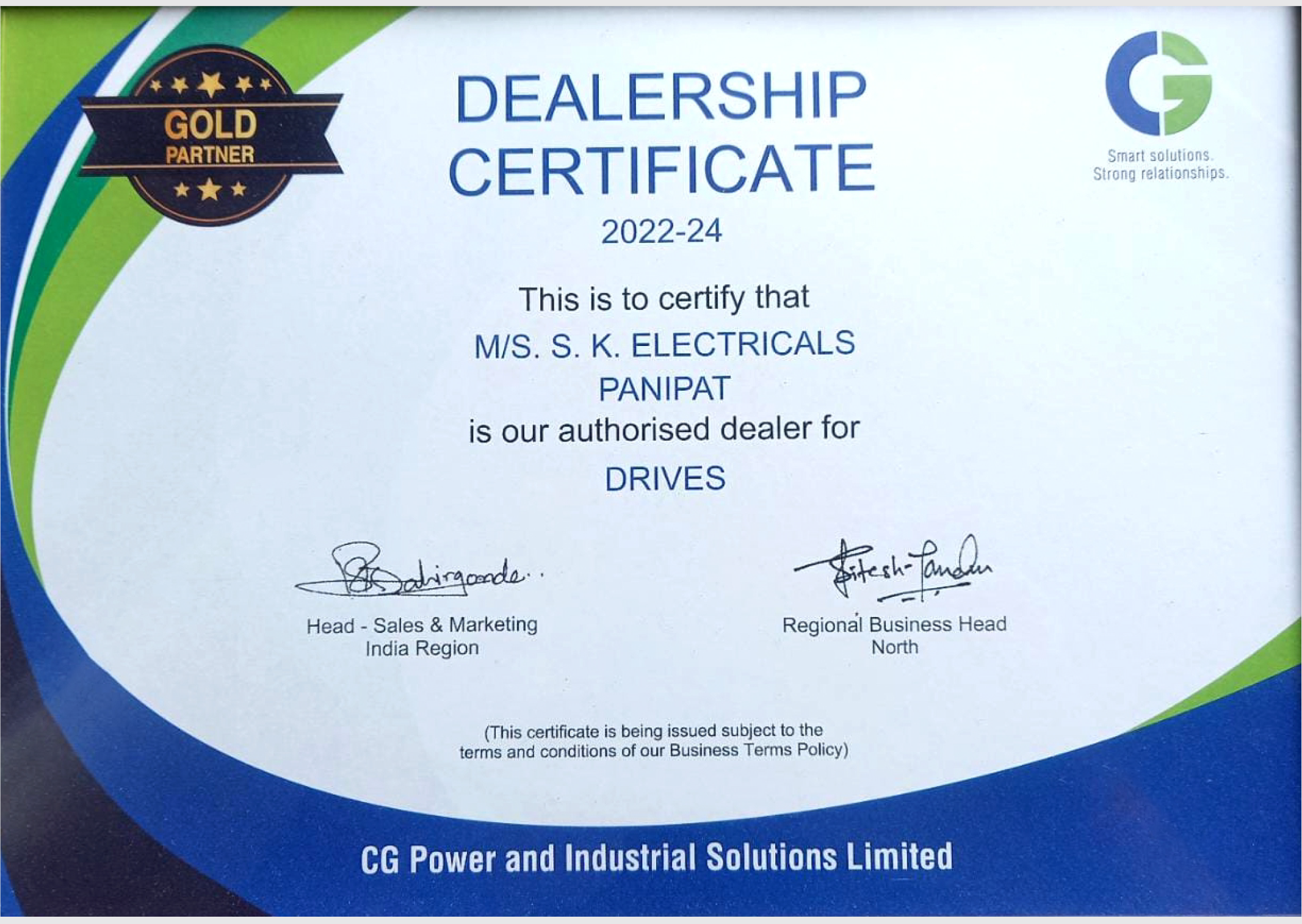 Certificate 1